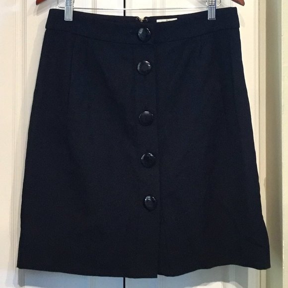 kate spade Dresses & Skirts - Kate Spade Navy Blue Wool Skirt